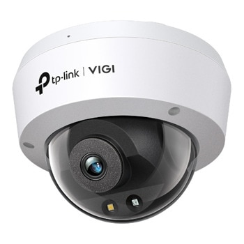 IP камера TP-Link VIGI C250(2.8mm), куполна, 5Mpix (2880X1620@30fps), 2.8mm обектив, H.265+/H.265/H.264+/H.264, IR осветеност (до 30 метра), външна IP67/IK10, PoE, MicroSD слот до 256GB, микрофон | JAR Computers TP-Link VIGI C250(2.8mm)
