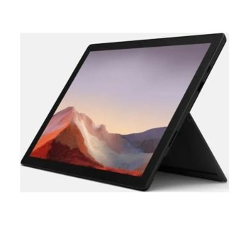 Лаптоп Microsoft Surface Pro 7 (VAT-00018)(черен), 12.3" (31.24 cm) PixelSense дисплей, четириядрен Intel Core i7-1065G7 1.3/3.9 GHz, 16GB LPDDR4, 512 GB SSD (+ microSD слот), 8.0 & 5.0 Mpix камера, Windows 10 Home, 790 g, без клавиатура | JAR Computers Microsoft Surface Pro 7 (VAT-00018)