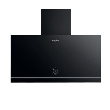 Абсорбатор Whirlpool WHVA 62F LM K, дизайнерски, клас A, 485 m³/h въздухопоток, 1 мотор, 3 степени на мощност, въглероден филтър, черен | JAR Computers Whirlpool WHVA 62F LM K