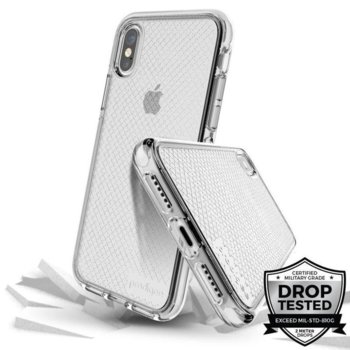 Prodigee Safetee case for iPhone XS silver