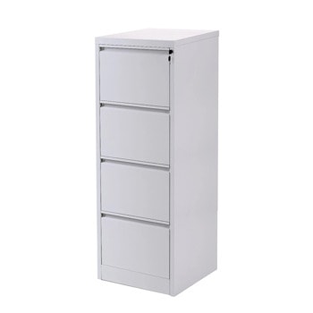 Кардекс RFG FC-D4A, 4x чекмеджета, прахово боядисан, метален, заключване, сив | JAR Computers Кардекс RFG FC-D4A