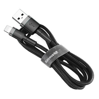 Кабел Baseus Cafule USB Lightning Cable (CALKLF-CG1), от USB A(м) към Lightning(м), 2m, черен image