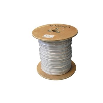 Кабел за аларма LIYY 8LIYY 8, 8 жилен(0.22мм), Ø 5мм, екраниран, ролка 100м, бял | JAR Computers Алармен кабел 8 жилен LIYY 8LIYY 8 100m