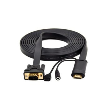 Кабел HDMI(м) към VGA(м) 1.8m 18261
