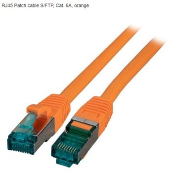 Пач кабел EFB-Elektonik, SFTP, Cat.6A, 1m, оранжев | JAR Computers EFB-Elektonik Cat.6A SFTP 1m оранжев MK6001.1O