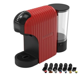 Кафемашина на капсули Crown CCM-1532R, 1400W, 20 bar, 0.9l вместимост на резервоара за вода, червена | JAR Computers Crown CCM-1532R