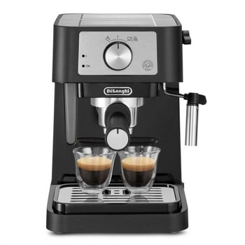 Кафемашина еспресо DeLonghi Stilosa EC260, 1100W, 15 bar, 1 L капацитет на резервоар, дюза за капучино, черен | JAR Computers DeLonghi Stilosa EC260 BK