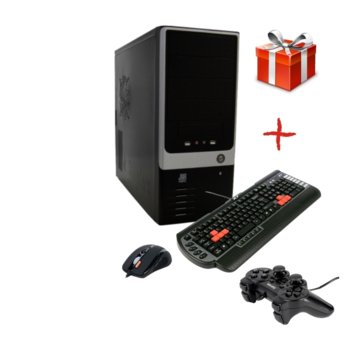 Настолен компютър PC "Куба Либре" +подарък игра & gamepad HAMA, четири-ядрен Phenom II X4 3.2GHz, 6GB DDR3 RAM, 1000GB HDD, DVDRW, AMD HD6770 1GB DDR5 (HDMI), геймърска клавиатура & мишка A4Tech, 2г. гаранция | JAR Computers PC "Куба Либре" +подарък игра & gamepad HAMA