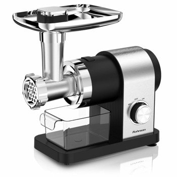 Месомелачка Rohnson R-5425, 2 кг/мин, меден двигател, обратна функция, аксесоар за домати, 2000W, сребриста | JAR Computers Rohnson R-5425