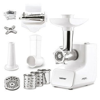 Месомелачка Zelmer ZMM3513B, 2 кг. капацитет, функция обратен ход, нож с неръждаема стомана с две страни, 1500W, бяла | JAR Computers Zelmer ZMM3513B