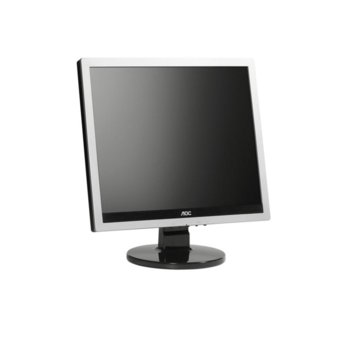 Монитор 17" (43.18 cm) AOC e719Sda (5:4), 5ms, 20 000 000:1 250cd/m2, DVI, колонки, сребристо-черен | JAR Computers 17 AOC e719Sda 5:4 DVI