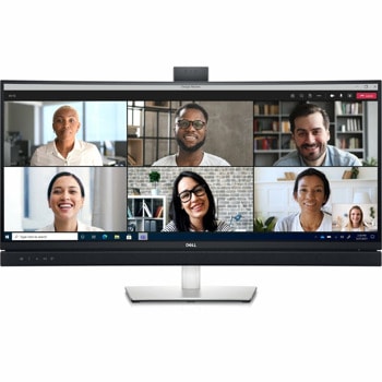Монитор Dell C3422WE (210-AYLW), 34" (86.36 cm) IPS панел, WQHD, 5ms, 1 000:1, 300cd/m2, DisplayPort, HDMI, USB, LAN, 5MP IR camera | JAR Computers Dell C3422WE