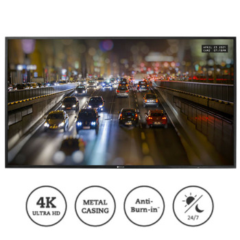 Дисплей AG Neovo SMQ-4301, 43" (109.22 cm) 4K Ultra HD IPS LED дисплей, HDMI, VGA, DVI-D, BNC, RS232, LAN | JAR Computers AG Neovo SMQ-4301