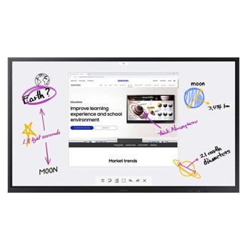 Интерактивен дисплей Samsung Flip 3 (WM85A), 85" (215.9 cm) сензорен мулти-тъч 4K UHD, HDMI, DisplayPort, USB, LAN image