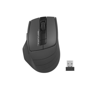 Мишка A4tech FG30S Fstyler, оптична (2000 dpi), безжична, 6 бутона, сив | JAR Computers A4tech FG30S Fstyler
