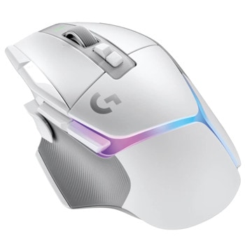 Мишка Logitech G502 X Plus, оптична (25 600 dpi), безжична, USB, бяла, гейминг | JAR Computers LOGITECH G502 X PLUS 910-006171
