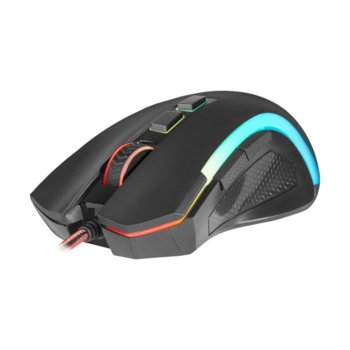 Мишка Redragon Griffin, оптична (7200 dpi), 7 програмируеми бутона, USB, черна, RGB подсветка | JAR Computers Redragon Griffin RGB