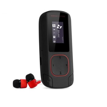 MP3 плейър Energy Sistem 426492, 8GB, 2.0cm дисплей, Bluetooth, черен/червен image