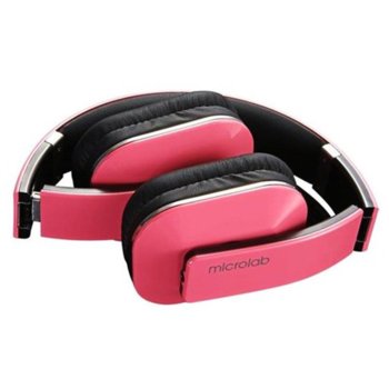 Bluetooth слушалки MICROLAB T1 Pink