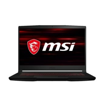 Лаптоп MSI GF63 Thin 10SCSR (9S7-16R412-1021), четириядрен Comet Lake Intel Core i5-10300H 2.5/4.5 GHz, 15.6" (39.62 cm) Full HD IPS 144Hz Display & GF GTX 1650 Ti 4GB, (mDP), 8GB DDR4, 512GB SSD, 1x USB 3.2 Type-C, No OS | JAR Computers MSI GF63 Thin 10SCSR