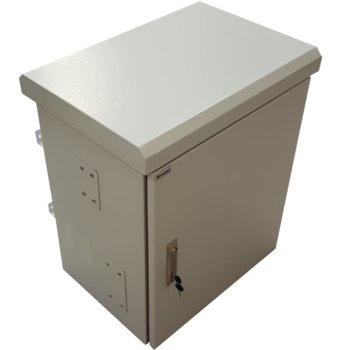 Комуникационен шкаф Mirsan MR.IP66DR604012U.03, 19", 12U, 400mm, двойни стени, с 4 вентилатора, бял, Outdoor | JAR Computers MIRSAN MR.IP66DR604012U.03IP66 Outdoor