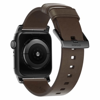 Каишка Nomad Strap Modern Leather (NM1A3RBM00), естествена кожа, за Apple Watch 38/40mm, тъмнокафява | JAR Computers Nomad Strap Modern Leather NM1A3RBM00 (455681)