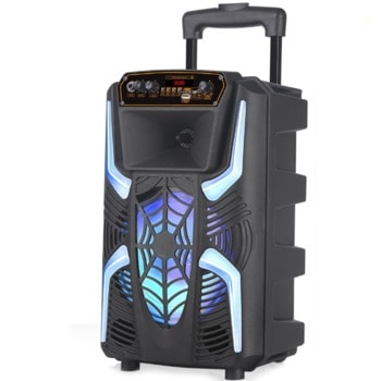 Тонколона PZX GZ-6908, 1.0, 20W RMS, караоке, Bluetooth, FM, USB, черна | JAR Computers PZX GZ-6908