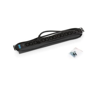 Разклонител Triton RAB-PD-X09-A1, 19", 1U, 14x гнезда(IEC320), индикатор, 2м | JAR Computers Triton RAB-PD-X09-A1