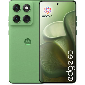Смартфон Motorola Edge 60 (Pantone Shamrock), поддържа 2 SIM карти, 6.67" (16.94 cm) P-OLED 120Hz дисплей, осемядрен Mediatek Dimensity 7300, 8GB RAM, 256GB Flash памет (+MicroSD слот), 50.0 + 10.0 + 50.0 & 50.0 Mpix камери, Android | JAR Computers Motorola Edge 60 PB7H0005RO