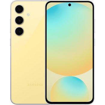 Смартфон Samsung Galaxy S24 FE (жълт), поддържа 2 SIM карти, 6.7" (17.01cm) Dynamic AMOLED 2X FHD+ 120Hz дисплей, десетядрен Exynos 2400e 3.1GHz, 8GB RAM, 128GB Flash памет, 50 + 12 + 8 & 10 Mpix камери, Android, 213g | JAR Computers Samsung Galaxy S24 FE Yellow 8/128GB SM-S721