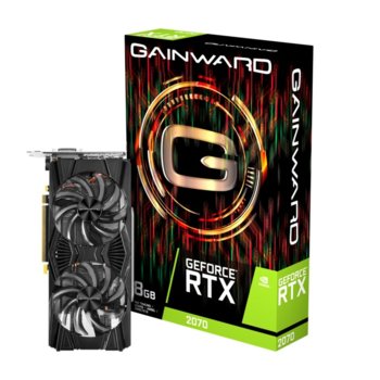 Видео карта Nvidia GeForce RTX 2070, 8GB, Gainward, PCI-E, GDRR6, 256 bit, DisplayPort, HDMI, DVI | JAR Computers Gainward GeForce RTX 2070 8GB