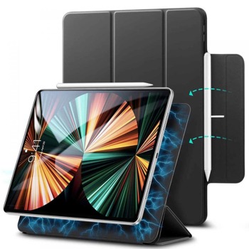 Калъф за таблет ESR Rebound Magnetic Case за Apple iPad Pro 12.9 M1 (2021), Pro 12.9 (2020/2018), с поставка, черен | JAR Computers ESR Rebound Magnetic Case ESR349BLK