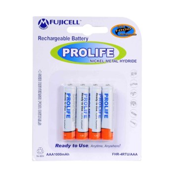 Батерии 4 x FUJICELL PROLIFE AAA 1000mAh 1.2V