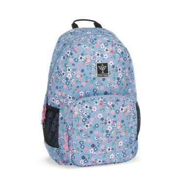 Ученическа раница Pearl Blossom Blue (5376) - Ars Una, едно основно отделение, подсилен гръб, водоотблъскваща материя, разноцветна | JAR Computers Pearl Blossom Blue (5376) - Ars Una