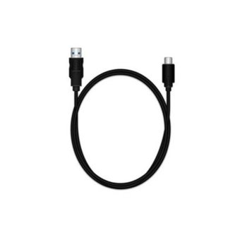 Кабел MediaRange MRCS160, от USB A 3.0(м) към USB C(м), 1.2м, черен | JAR Computers Кабел MediaRange MRCS160