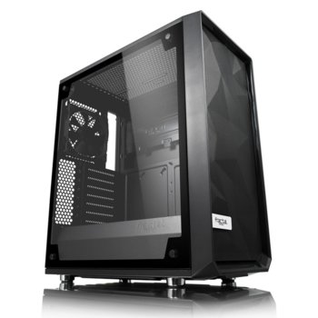 Кутия Fractal Design Meshify C Tempered Glass, ATX/mATX/ITX, прозорец, без захранване | JAR Computers Fractal Design Meshify C - TG FD-CA-MESH-C-BKO-TGL