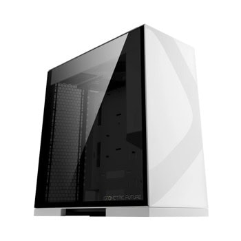 Кутия Geometric Future Model 8 Lohan, E-ATX/ATX/mATX/Mini-ITX, 2x USB 3.0, с прозорец, бяла, без захранване | JAR Computers Geometric Future Model 8 Lohan White 1AM8LHWT00AA3