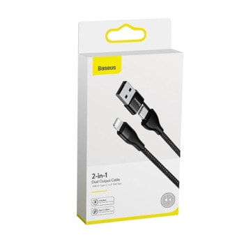 Baseus 2-in-1 Dual Output Cable CATLYW-G01