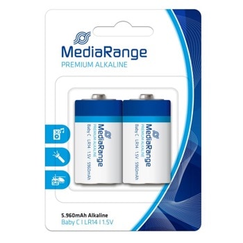 Батерии алкални MediaRange Premium MRBAT108 C (LR14), 1.5V, 5960mAh, 2бр. | JAR Computers BATTERY MEDIARANGE MRBAT108