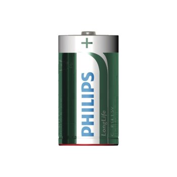 Батерии алкални Philips Long Life LR14(C), 1.5V