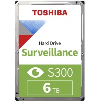 Твърд диск 6TB Toshiba S300 Surveillance (HDWT860UZSVA), SATA 6Gb/s, 5400 rpm, 128MB, 3.5" (8.89cm) | JAR Computers Toshiba S300 Surveillance HDWT860UZSVA