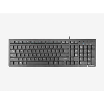 Natec Keyboard Discus 2 SLIM US Layout Black