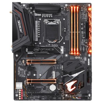 Дънна платка GIGABYTE Z370 AORUS Ultra Gaming 2.0-OP, Z370 Chipset, LGA 1151, 4 x DDR4, PCI (HDMI)(CF&SLI), 6 x SATA 6Gb/s, 7 x USB 3.1/2 x USB type C/6 x USB 2.0, Realtek ALC1220 codec, ATX | JAR Computers GIGABYTE Z370 AORUS Ultra Gaming 2.0-O