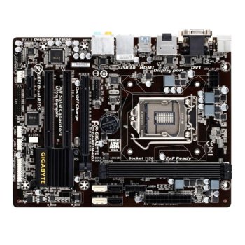 Дънна платка Gigabyte H81M-HD3, H81, LGA1150, DDR3, PCI-E (HDMI&DVI), 2x SATA 6Gb/s, 4x USB 3.0 microATX | JAR Computers Gigabyte H81M-HD3