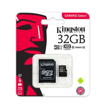 32GB Kingston Canvas Select SDCS/32GB