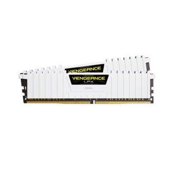 Памет 16GB (2x 8GB) DDR4 3200MT/s, Corsair Vengeance LPX White, CMK16GX4M2B3200C16W, 1.35V | JAR Computers Corsair 16GB DDR4 3200MHz 1.35V