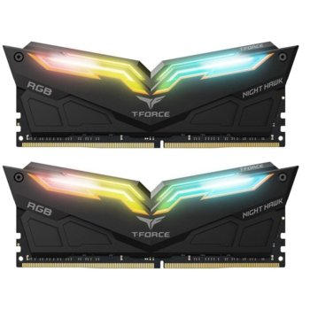 Памет 16GB (2X 8GB) DDR4 4000MT/s, Team Group T-Force Night Hawk RGB TF1D416G4000HC18EDC01, 1.35V | JAR Computers Team Group T-Force Night RGB TF1D416G4000HC18EDC01