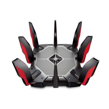 Рутер TP-Link Archer AX11000, 11000Mbps, 2.4GHz(1148 Mbps)/ 5GHz(4804 Mbps)/ 5GHz(4804 Mbps), Wireless AX, 8x LAN1000, 1x WAN2500, 8x външни антени, USB 3.0, USB Type C | JAR Computers TP-Link Archer AX11000
