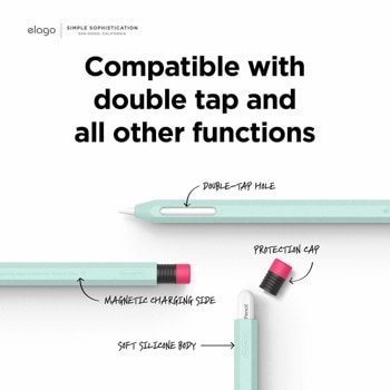 Силиконов калъф Elago Pencil 2 Cover Light-green