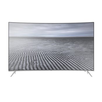 Телевизор Samsung UE55KS7502U с подарък клавиатура Logitech Touch K400 Plus, извит 55" (139.7 cm) 4K UHD LED дисплей, Smart TV, DVB-T2/C/S2, Wi-Fi, LAN, 4x HDMI, 3x USB, HDR технология, 2200 PQI | JAR Computers Samsung UE55KS7502UXXH + Logitech 920-007145